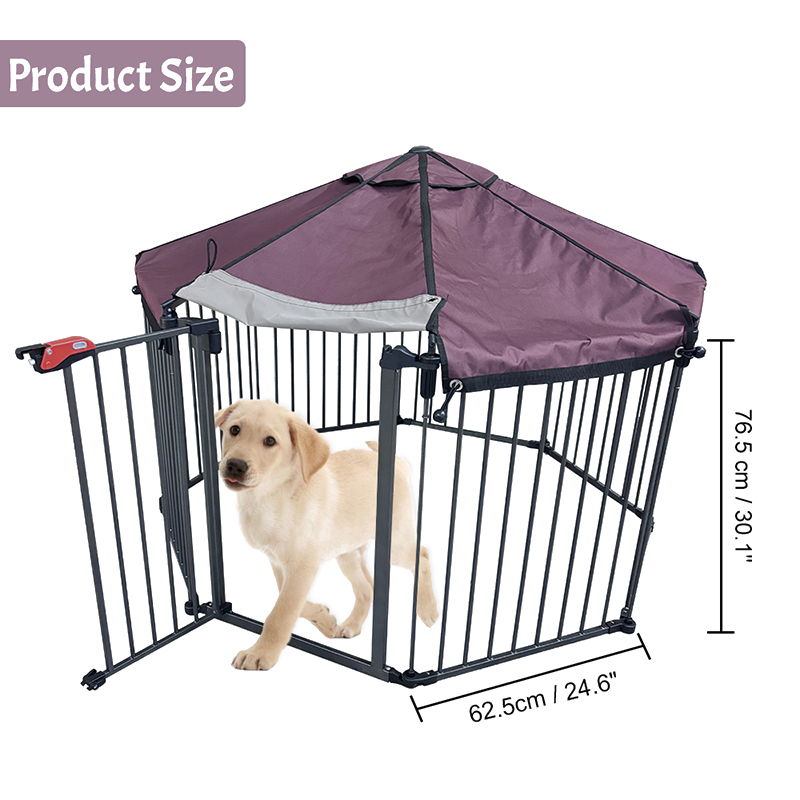 Udendørs tunge rør Big Dog Cage med vandtæt dækning Udendørs tunge rør Big Dog Cage med vandtæt dækning