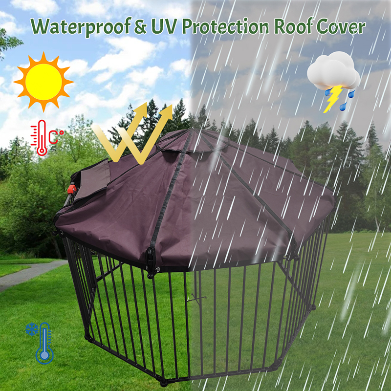 Udendørs tunge rør Big Dog Cage med vandtæt dækning Udendørs tunge rør Big Dog Cage med vandtæt dækning