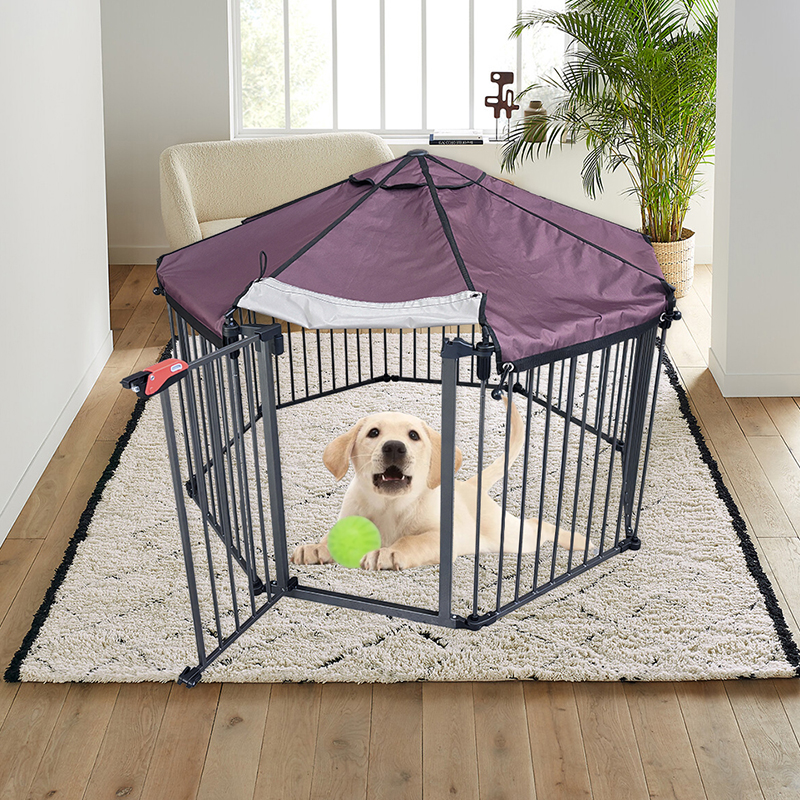 Udendørs tunge rør Big Dog Cage med vandtæt dækning Udendørs tunge rør Big Dog Cage med vandtæt dækning