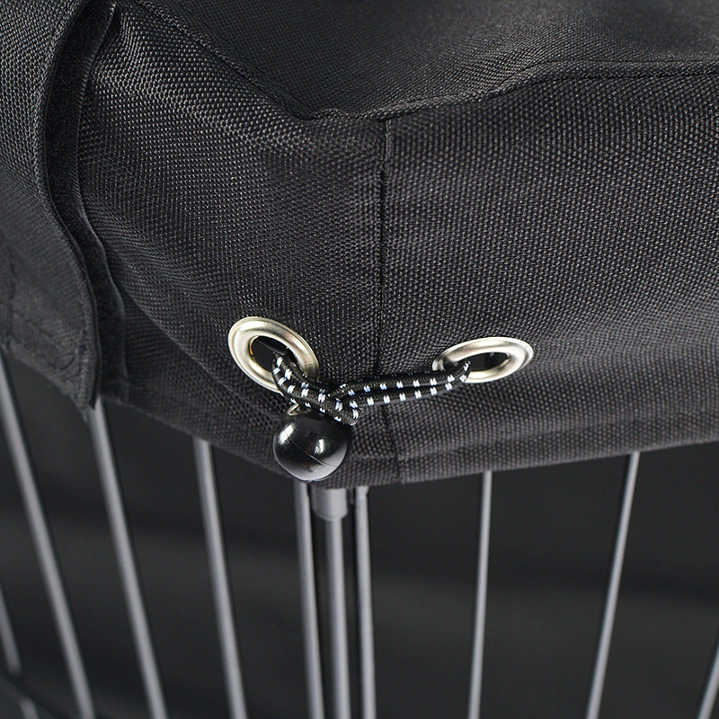 8-panel Foldbar trådmetalhund Playpen med topdæksel og bundpude 8-panel Foldbar trådmetalhund Playpen med topdæksel og bundpude