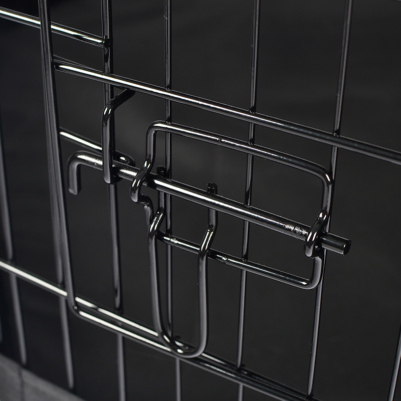8-panel Foldbar trådmetalhund Playpen med topdæksel og bundpude 8-panel Foldbar trådmetalhund Playpen med topdæksel og bundpude