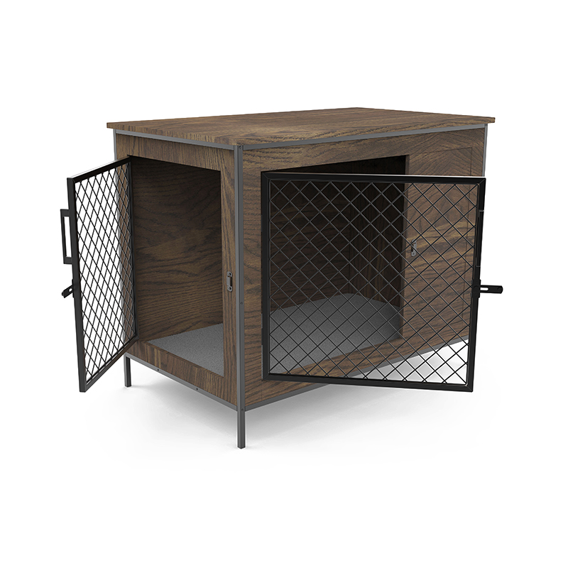 Indendørs hunde kasse slutbord træ møbler stil hunde bur Indendørs hunde kasse slutbord træ møbler stil hunde bur