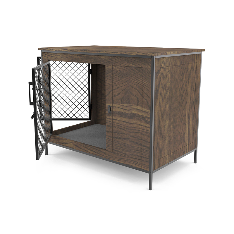 Indendørs hunde kasse slutbord træ møbler stil hunde bur Indendørs hunde kasse slutbord træ møbler stil hunde bur