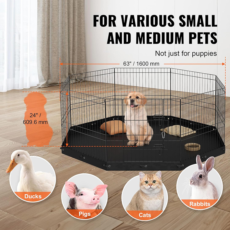 Oxford Stof Floor Foldbar Metal Wire Dog Playpen Oxford Stof Floor Foldbar Metal Wire Dog Playpen