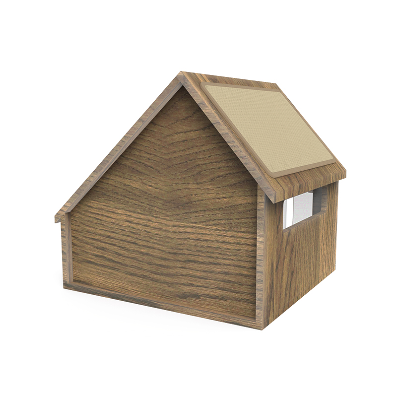 Moderne indendørs træ -kattehus Møbler stil kat bur med ridserbræt Moderne indendørs træ -kattehus Møbler stil kat bur med ridserbræt