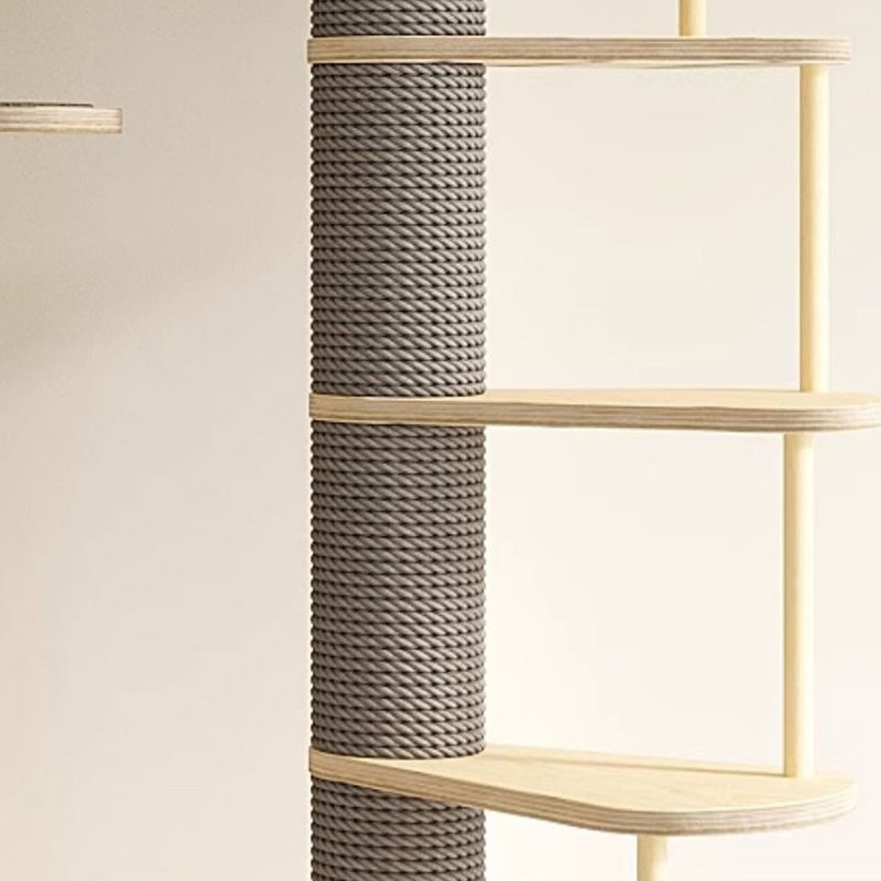 Solid Wood Villa multi-niveau tårn Stor kattræ klatring ramme Solid Wood Villa multi-niveau tårn Stor kattræ klatring ramme