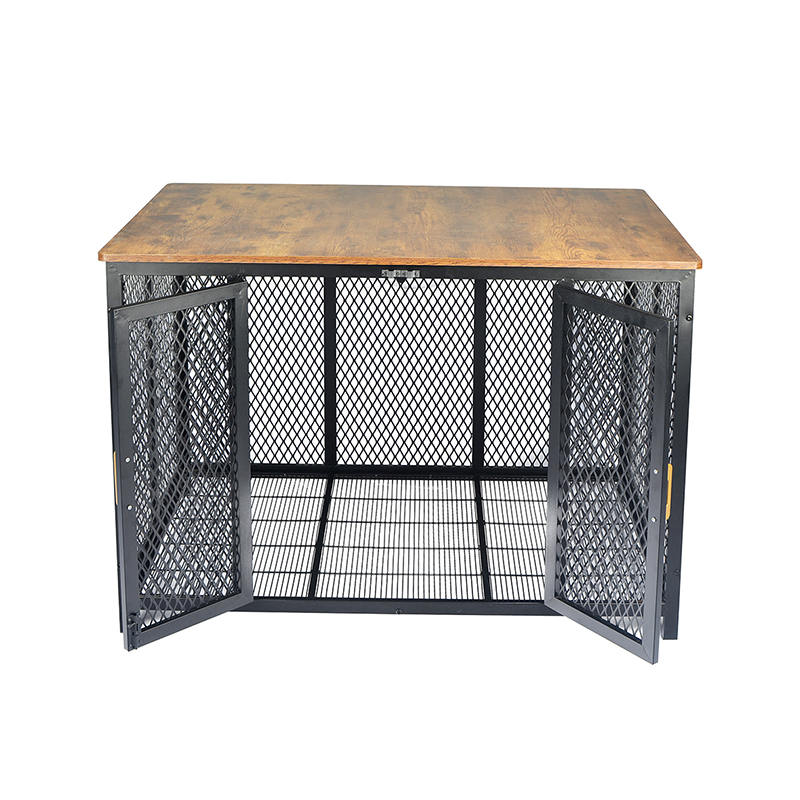 Åben top tunge træmøbler stil hundebur Åben top tunge træmøbler stil hundebur