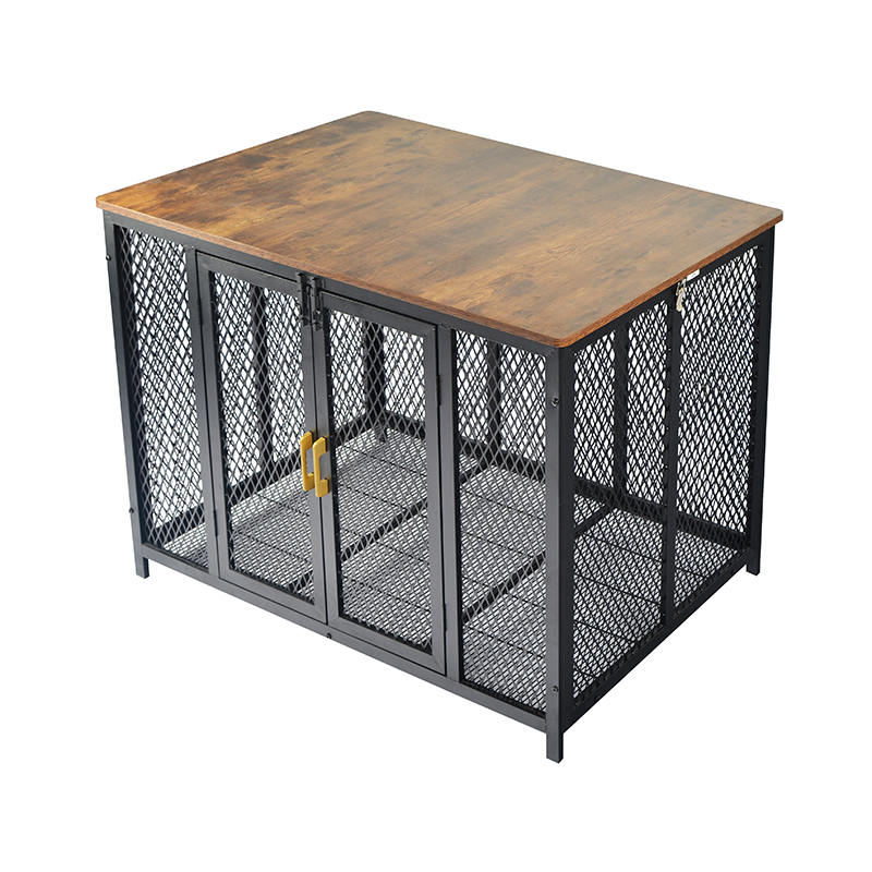 Åben top tunge træmøbler stil hundebur Åben top tunge træmøbler stil hundebur