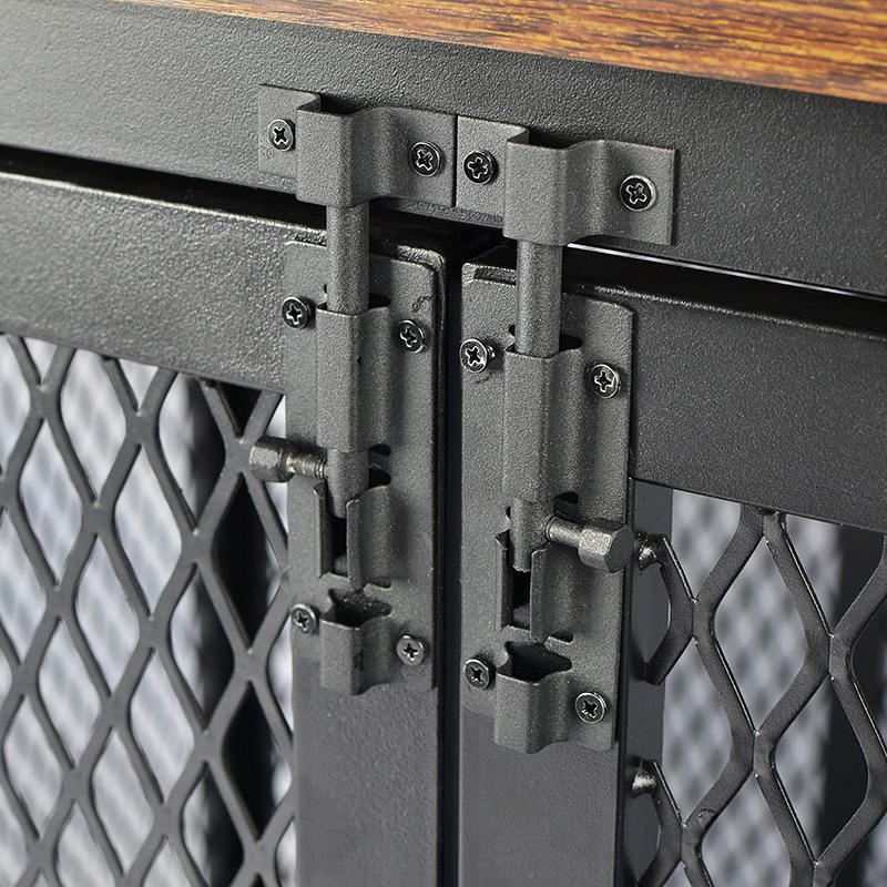 Åben top tunge træmøbler stil hundebur Åben top tunge træmøbler stil hundebur