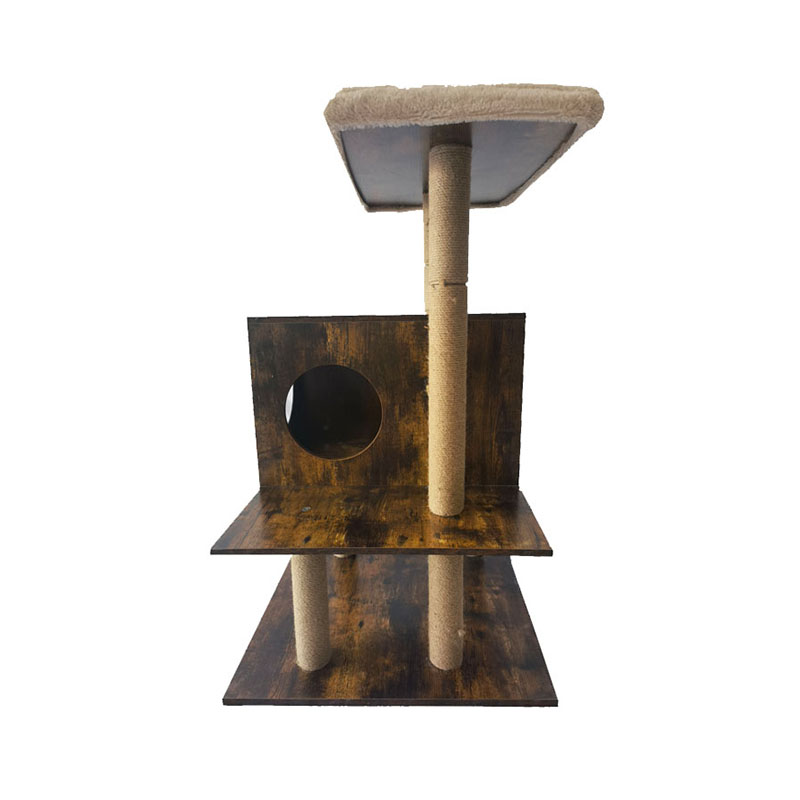 Træ tårn Cat House Sisal Scratching Posts Cat Tree Climbing Frame