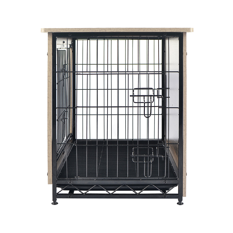 Elfenben indendørs stor træmøbler stil metal hund kasse Elfenben indendørs stor træmøbler stil metal hund kasse