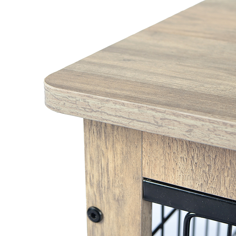 Elfenben indendørs stor træmøbler stil metal hund kasse Elfenben indendørs stor træmøbler stil metal hund kasse