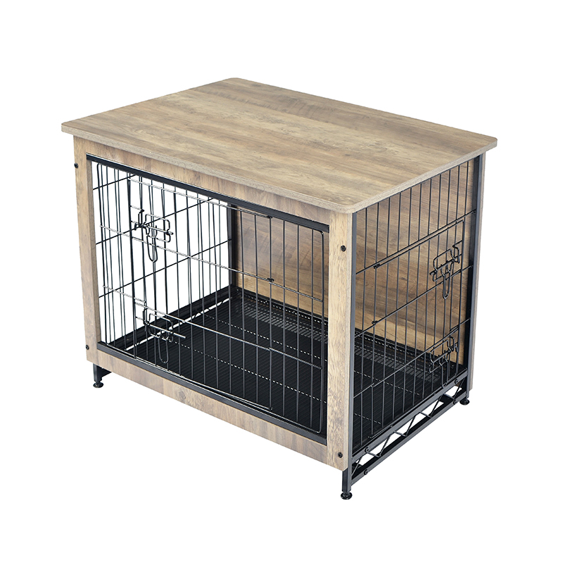 Elfenben indendørs stor træmøbler stil metal hund kasse Elfenben indendørs stor træmøbler stil metal hund kasse