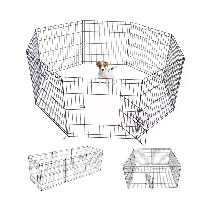 8 paneler metal kæledyr hegn sammenklappelig trådhund 8 paneler metal kæledyr hegn sammenklappelig trådhund