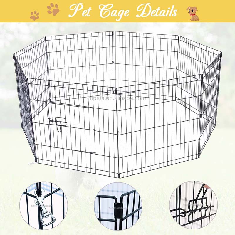 8 paneler metal kæledyr hegn sammenklappelig trådhund 8 paneler metal kæledyr hegn sammenklappelig trådhund