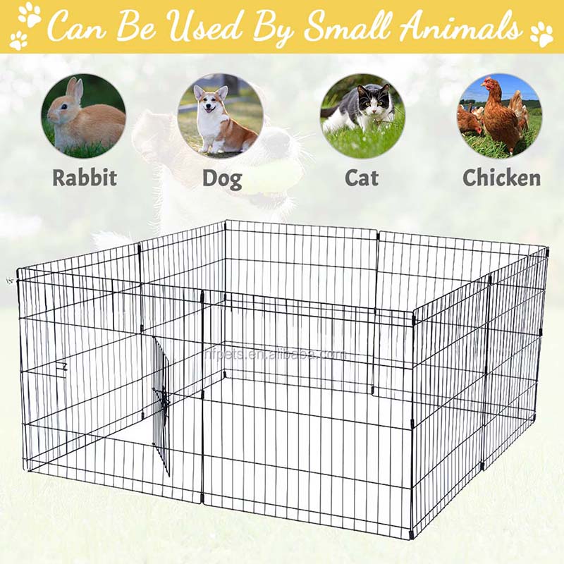 8 paneler metal kæledyr hegn sammenklappelig trådhund 8 paneler metal kæledyr hegn sammenklappelig trådhund
