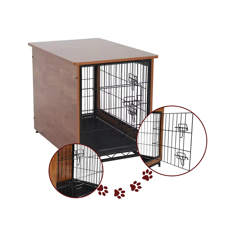 Indendørs stor træ metal møbler stil hunde kasse Indendørs stor træ metal møbler stil hunde kasse