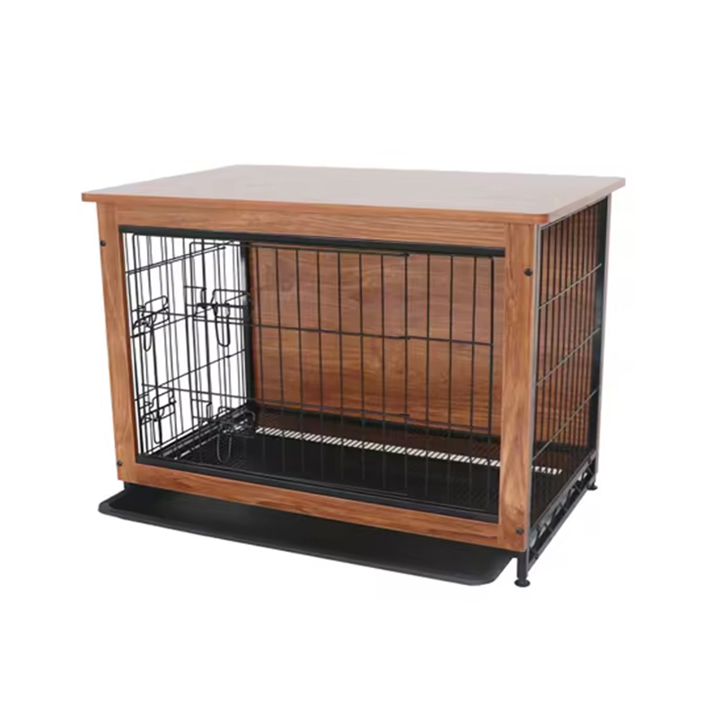 Indendørs stor træ metal møbler stil hunde kasse Indendørs stor træ metal møbler stil hunde kasse