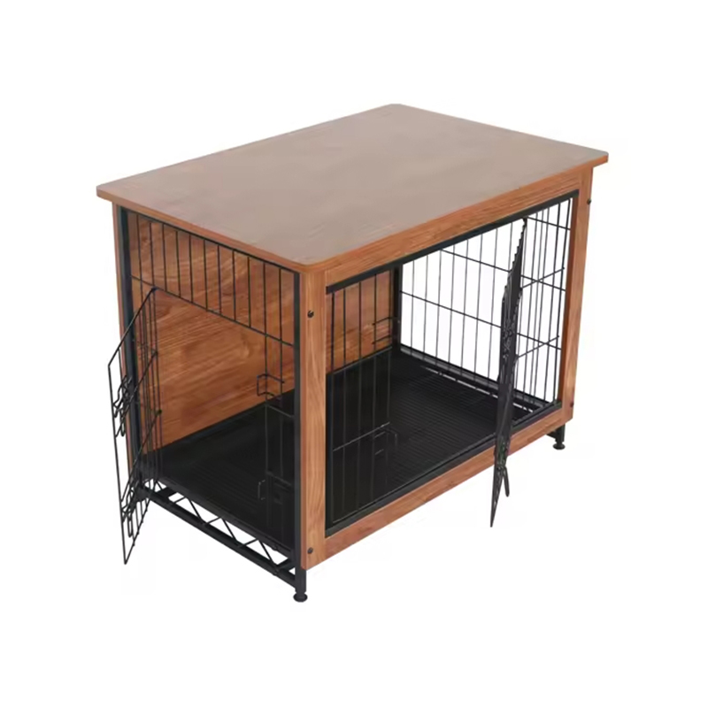 Indendørs stor træ metal møbler stil hunde kasse Indendørs stor træ metal møbler stil hunde kasse