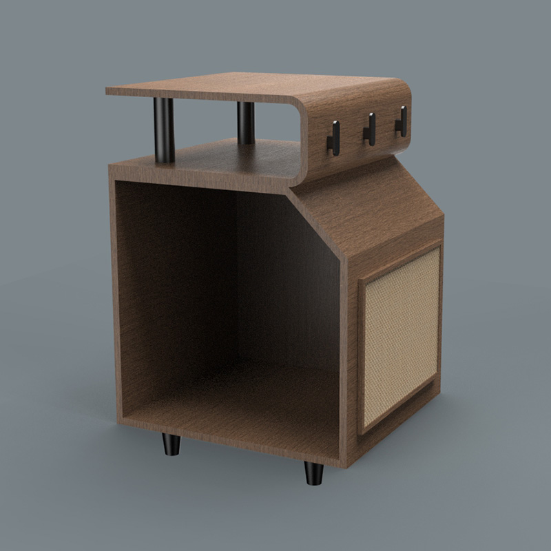 Træ kæledyr senge kattebed med ridserbræt Træ kæledyr senge kattebed med ridserbræt