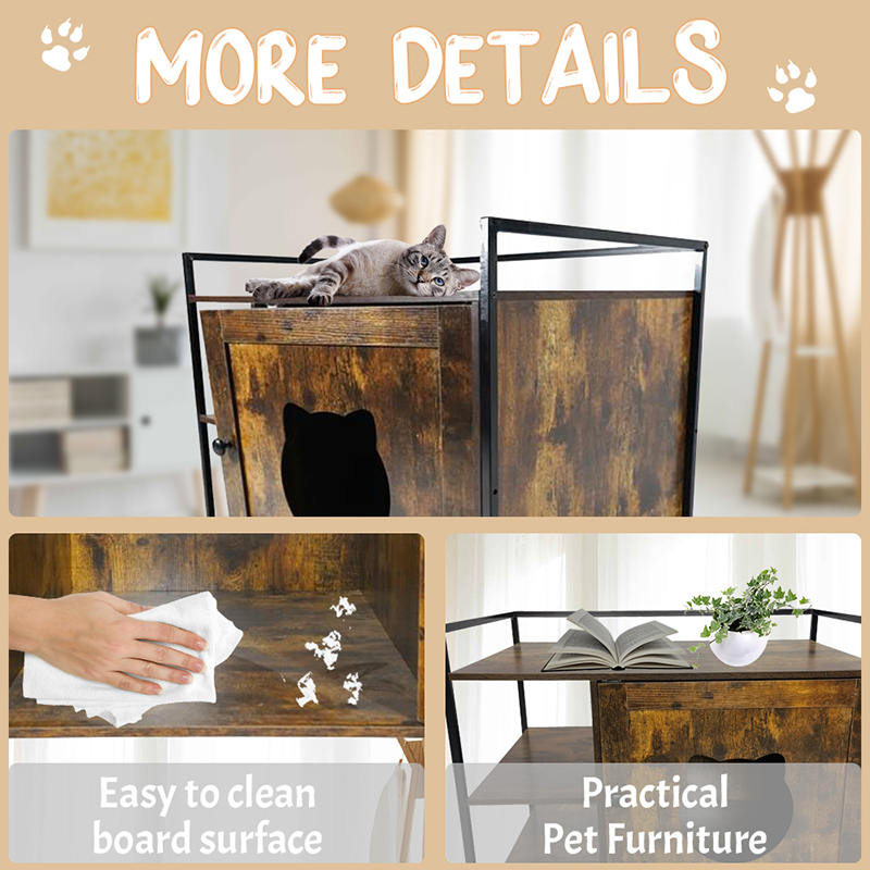 Møbler stil katte bur med opbevaring hylde kuld kabinet Møbler stil katte bur med opbevaring hylde kuld kabinet