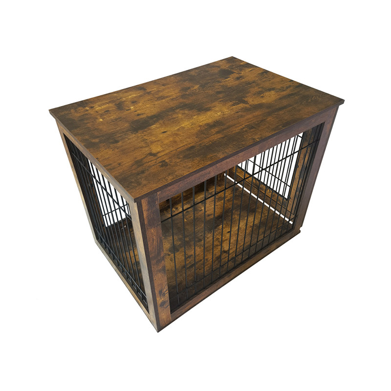 Indendørs træhund kennel møbler stil hundebur Indendørs træhund kennel møbler stil hundebur