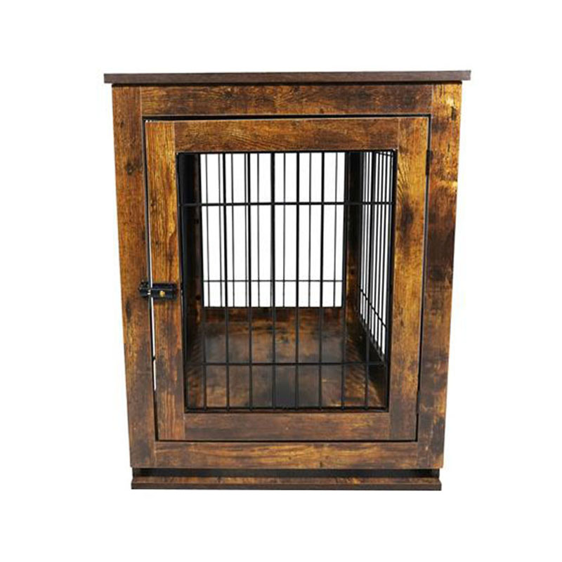 Indendørs træhund kennel møbler stil hundebur Indendørs træhund kennel møbler stil hundebur