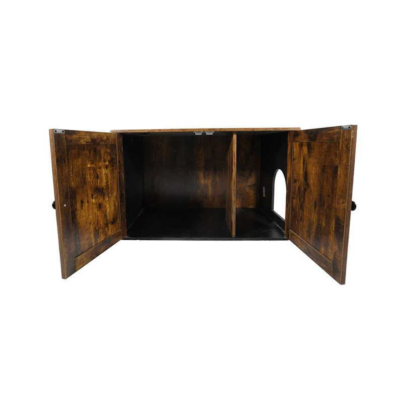 Indendørs møbler katte bur med skillelødr kabinet Indendørs møbler katte bur med skillelødr kabinet