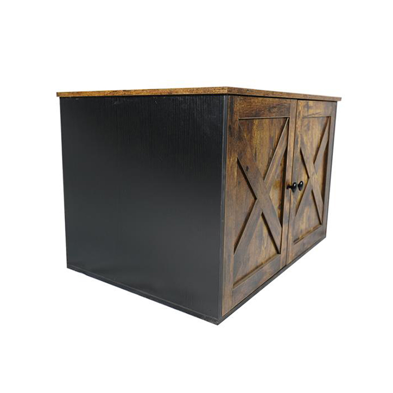 Indendørs møbler katte bur med skillelødr kabinet Indendørs møbler katte bur med skillelødr kabinet