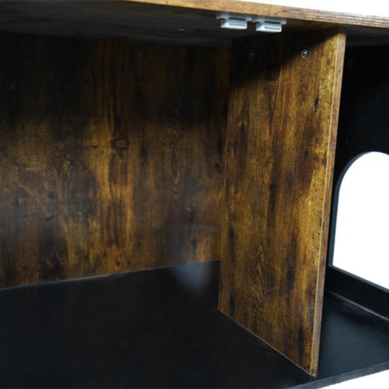 Indendørs møbler katte bur med skillelødr kabinet Indendørs møbler katte bur med skillelødr kabinet