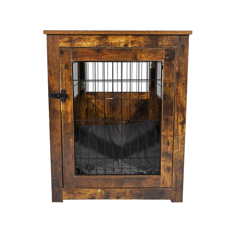 Møbler stil træ metal hundebur til små dyr Møbler stil træ metal hundebur til små dyr