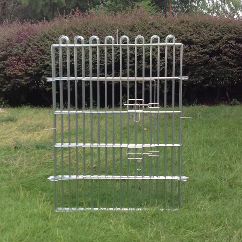 Foldbar tråd udendørs metalhund Playpen med topdæksel Foldbar tråd udendørs metalhund Playpen med topdæksel