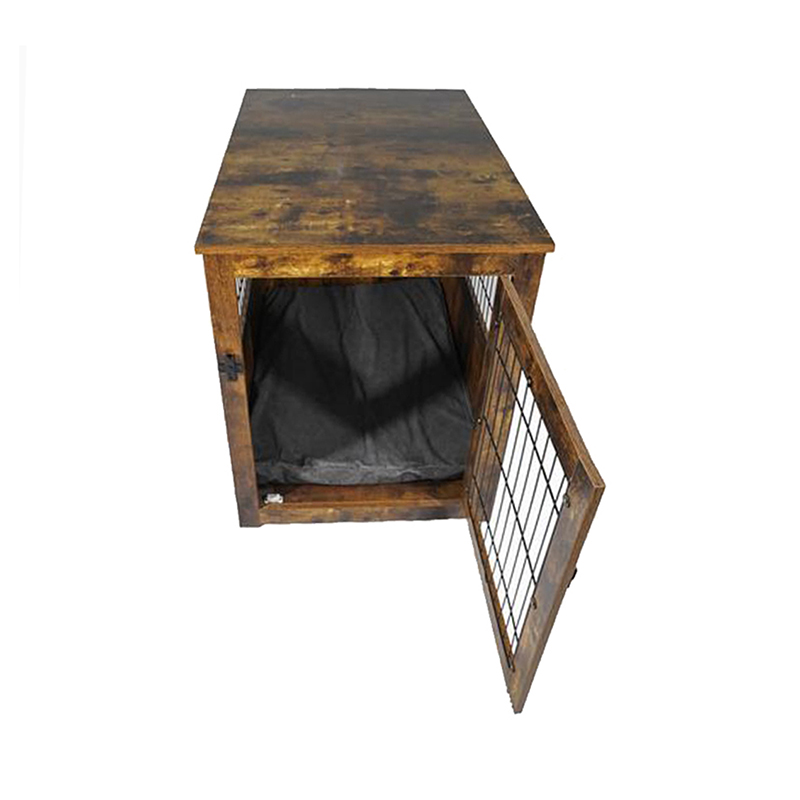 Møbler stil træ metal hundebur til små dyr Møbler stil træ metal hundebur til små dyr