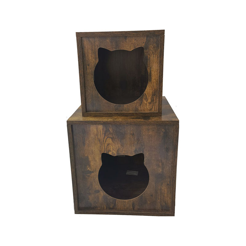 Partikel træ indendørs møbler katte bur slutbord kabinet