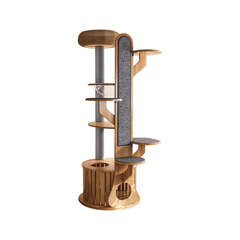 Kaktusform træ klatrende ramme fast katte træ med rumkapsel Kaktusform træ klatrende ramme fast katte træ med rumkapsel
